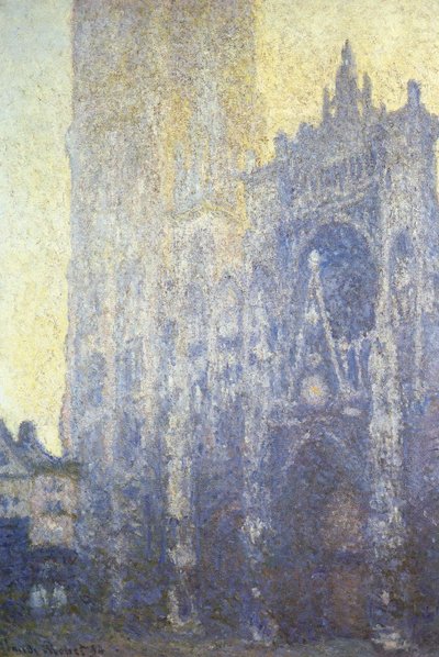 The Cathedral of Rouen. The Portal Morning Effect by Claude Monet